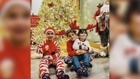 La postal navideña de la familia Messi