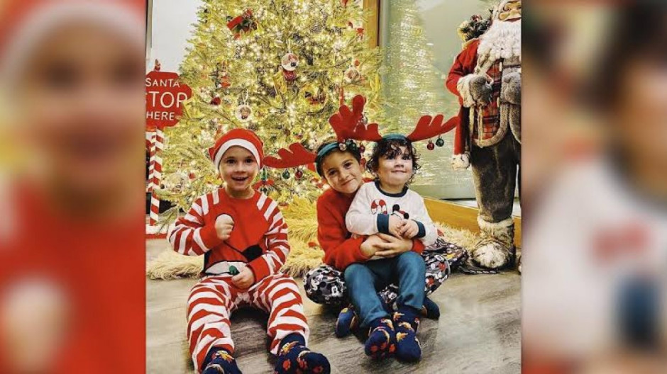 La postal navideña de la familia Messi