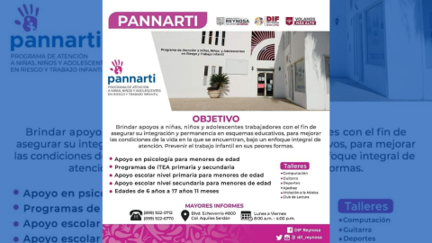 Ofrece PANNARTI apoyo a familias 