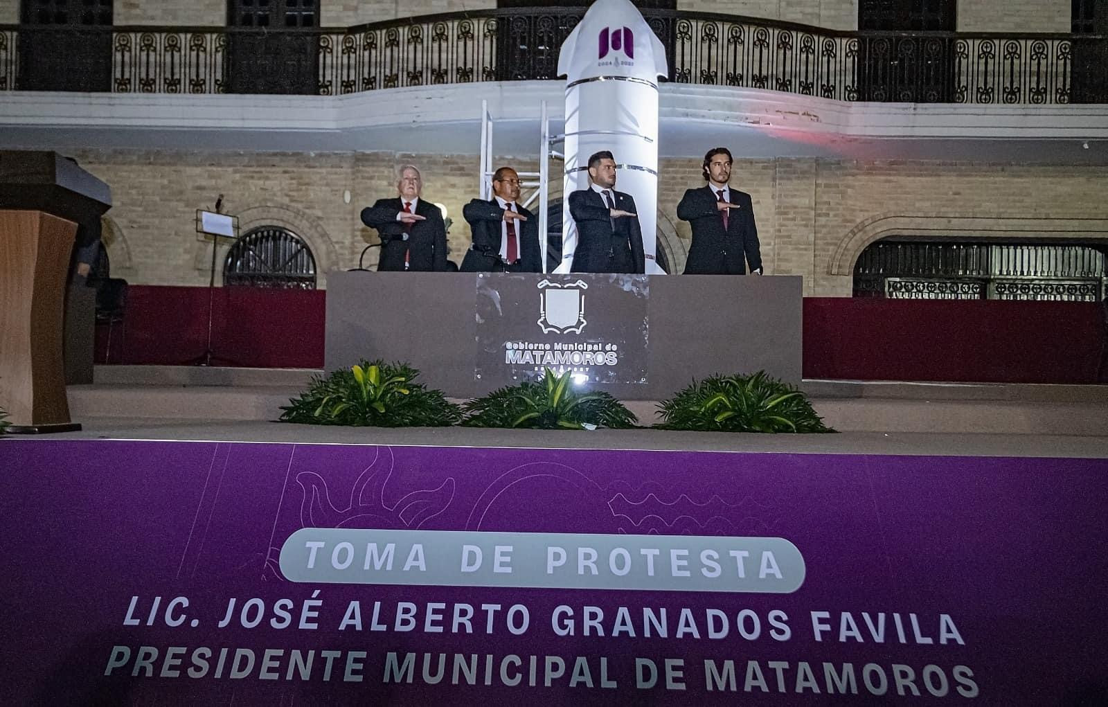 Alberto Granados rinde protesta como Alcalde de Matamoros
