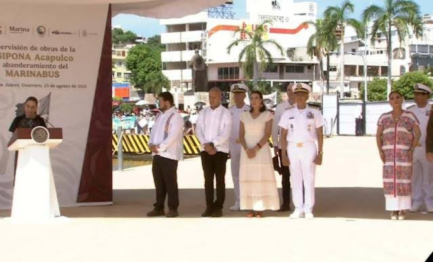 Sheinbaum inaugura el Marinabus en Acapulco: “Es un símbolo de reconstrucción y esperanza”