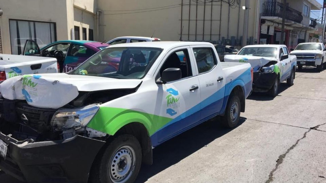 Cinco flamantes unidades de Salud chocan en carambola