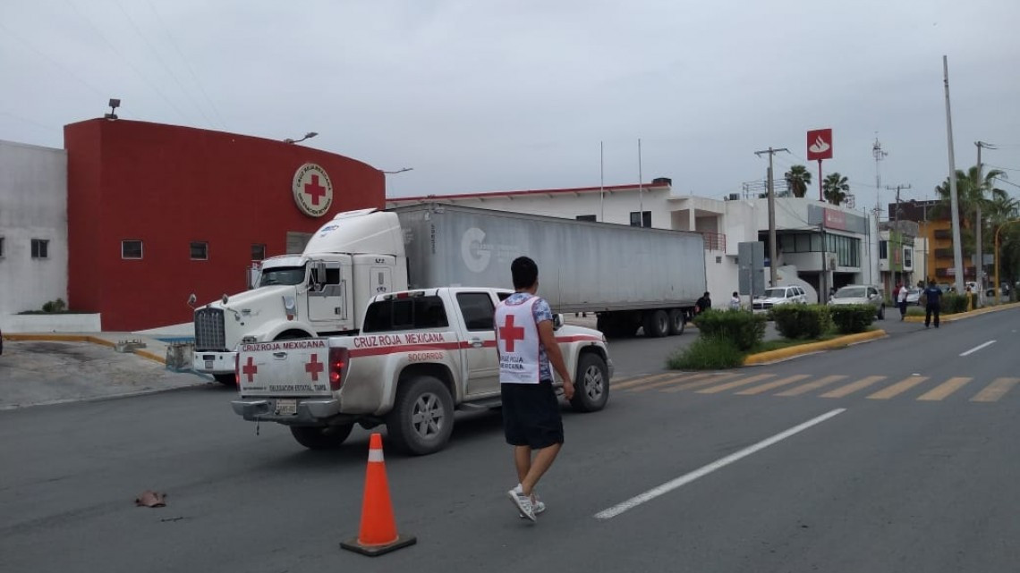 Llega a Reynosa ayuda humanitaria de la Cruz Roja