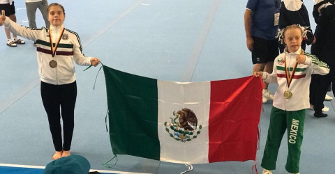 Se lleva el oro Barbará Wetzel, en el Mundial de Gimnasia Síndrome de Down