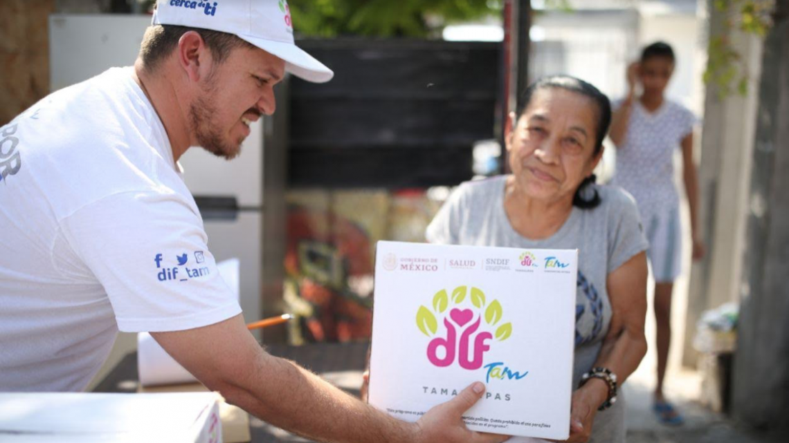 Entrega DIF Tamaulipas 75 mil apoyos alimentarios del programa Aliméntate Bien
