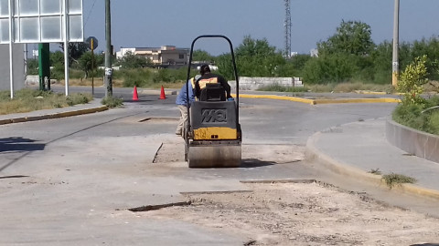 Mejora mega jornada de bacheo calles de La Cima