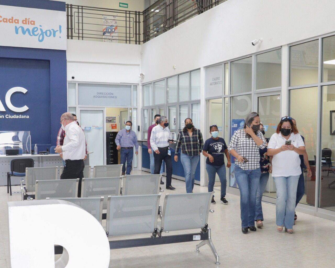 Realizan primer simulacro nacional 2021en la presidencia municipal de Nuevo Laredo