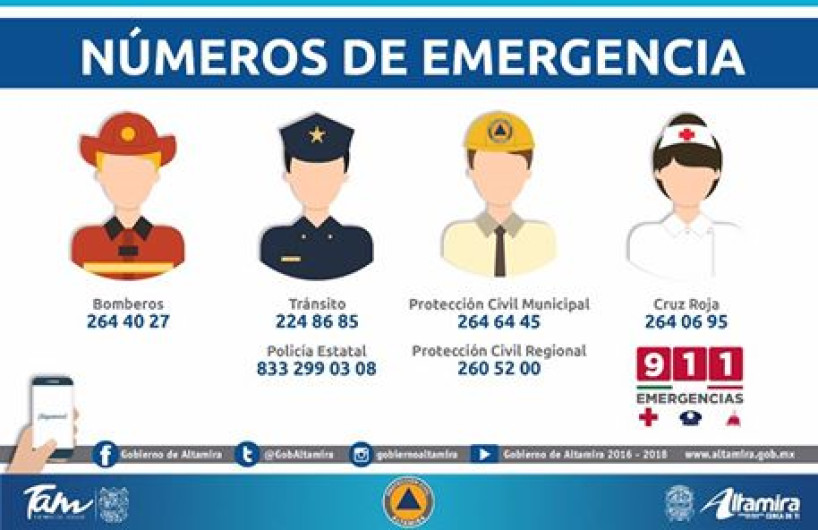 Ayuntamiento da a conocer números de emergencia