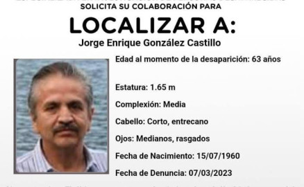 Desaparece en CDMX Jorge González, director del periódico Meridiano