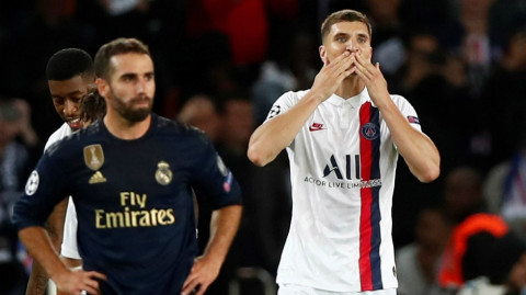 Goleada del PSG sobre el Real Madrid 