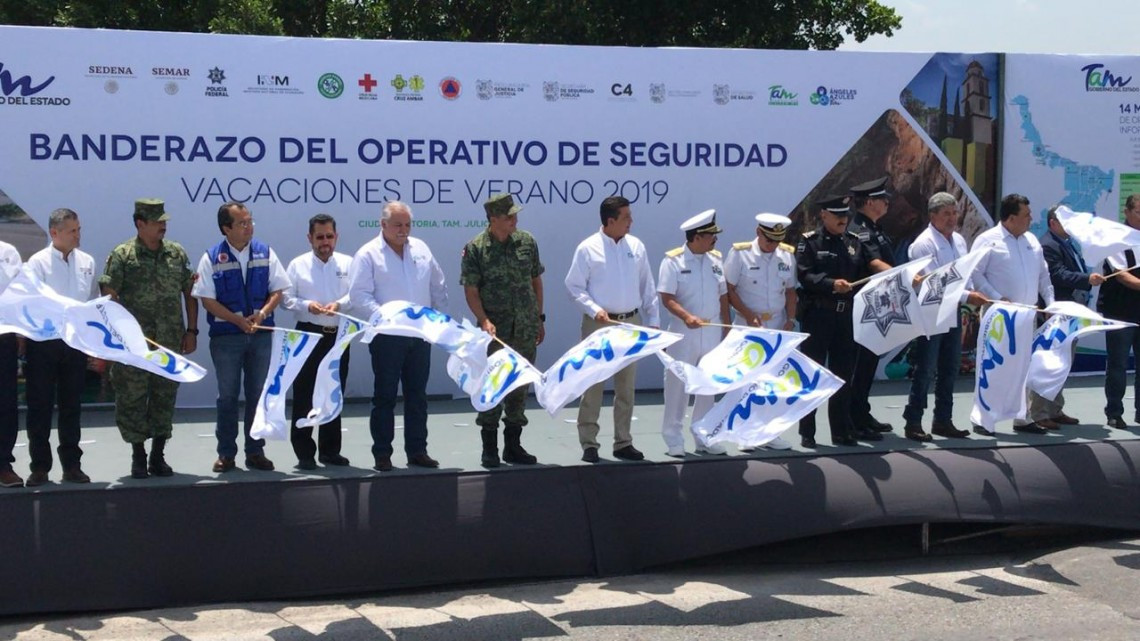 Da gobernador Banderazo a Operativo de Seguridad Verano 2019
