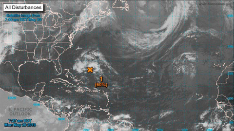 Posible llegada de la primera tormenta del año en el Atlántico