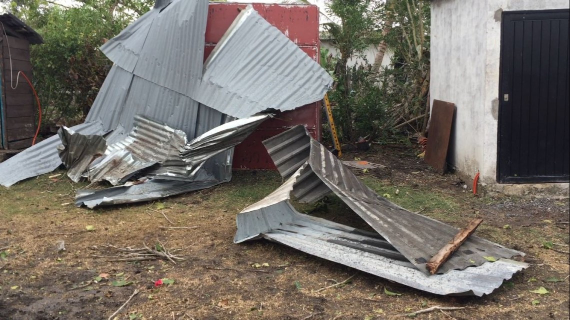 Tornado genera daños en municipios del norte de Veracruz