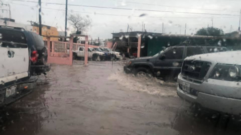 Mucha lluvia, pero sin daños de consideración en Matamoros: PC