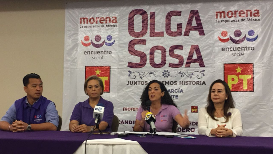 Olga encuentra notable recepción a propuestas de campaña