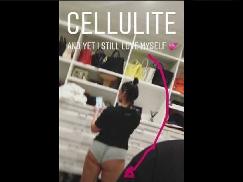 Demi Lovato muestra su celulitis a sus fans