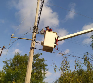 Repara Municipio red de alumbrado y contribuye a la seguridad 