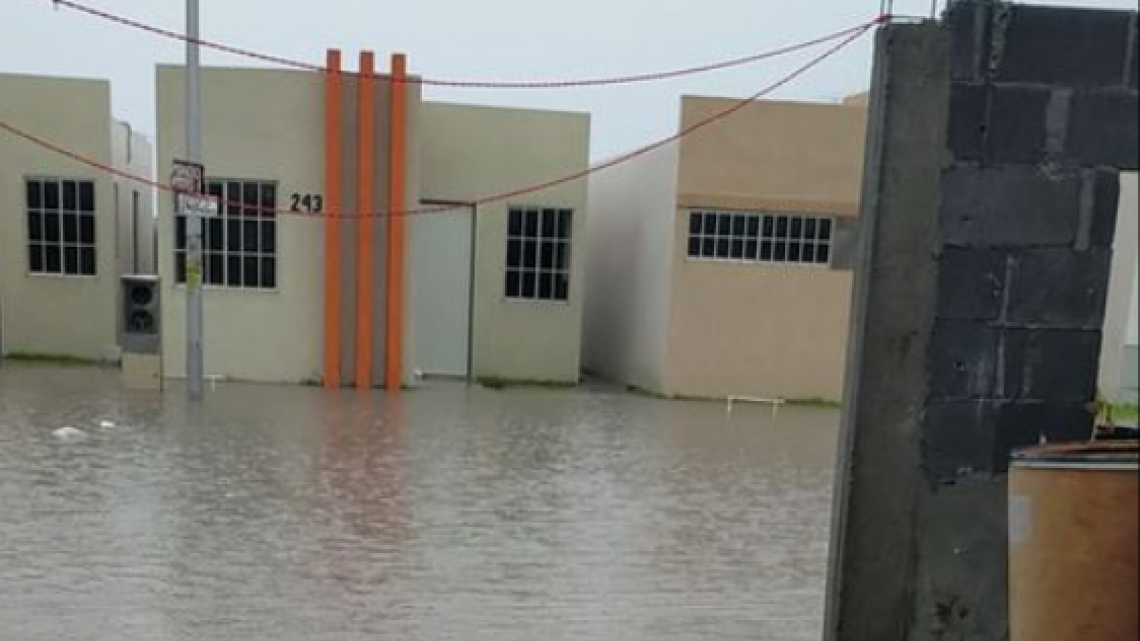 Sufre caos Reynosa por lluvias