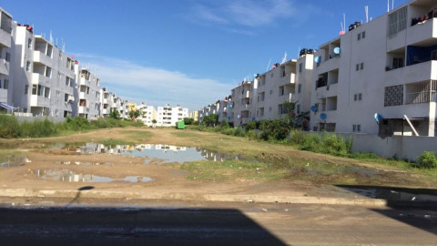 Fraccionamiento nuevo con serios problemas estructurales y sociales