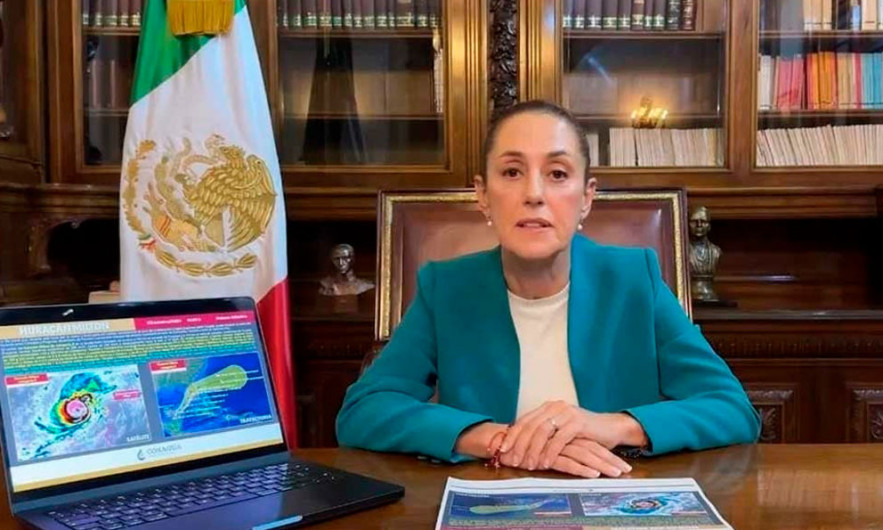 Sheinbaum advierte la posibilidad de que el huracán ‘Milton’ toque las costas de Yucatán 