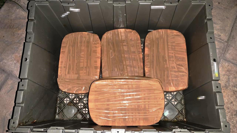 Policía Estatal llevó a cabo aseguramiento de 5 kilogramos de Metanfetamina y detención de un individuo