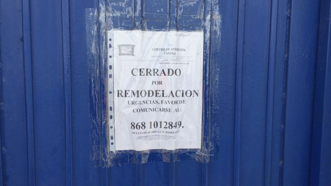 Demolerán el centro antirrábico en Matamoros 