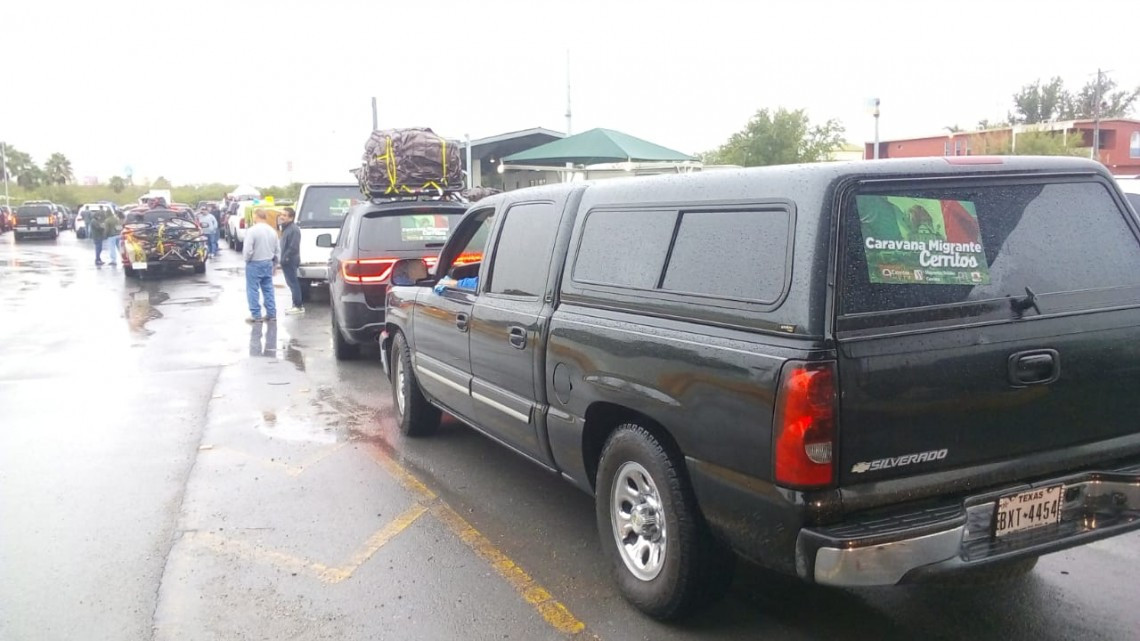 Parte caravana de Coonacionales rumbo a San Luis Potosí