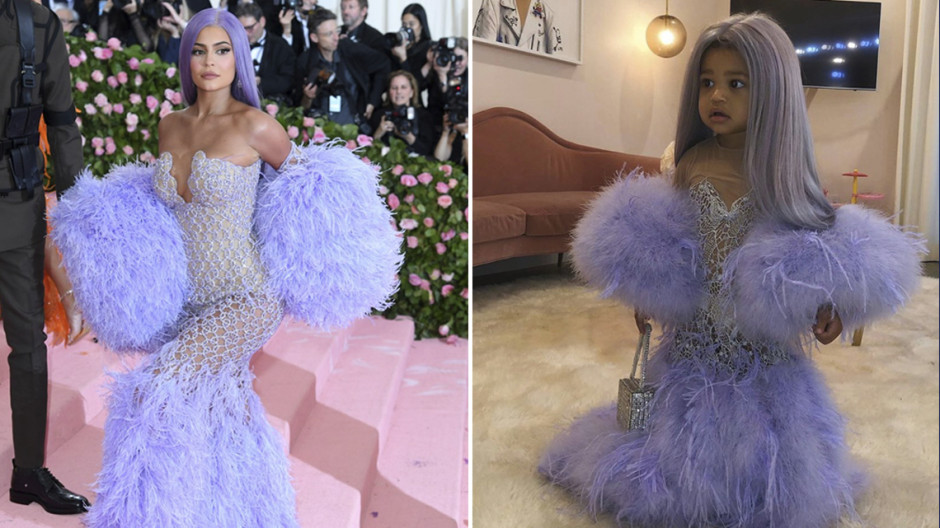 Kylie Jenner disfrazó a Stormy de una versión mini de sí misma