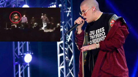 Bad Bunny sufre dura caída durante un concierto en Panamá