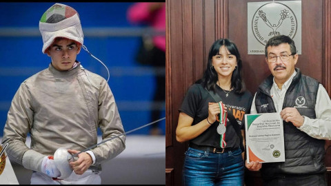 Regina y Brandon emprenden viaje al mundial de esgrima en Europa