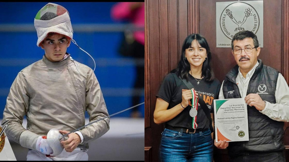 Regina y Brandon emprenden viaje al mundial de esgrima en Europa