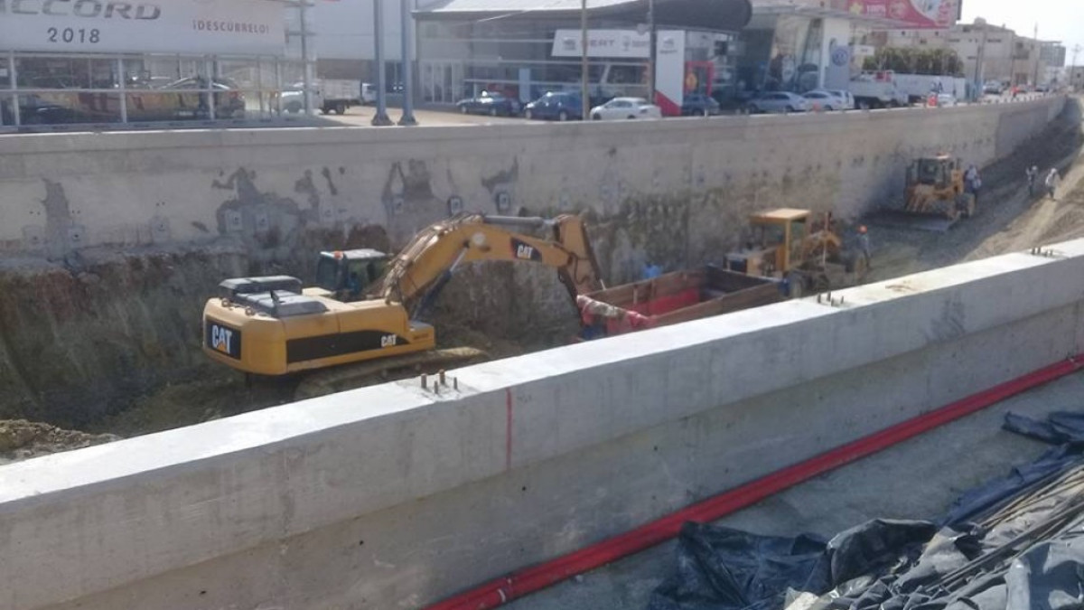 Paralizados los trabajos del paso inferior vehicular San Pedro por problema de pago a trabajadores