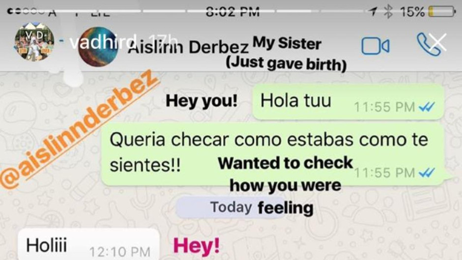 Aislinn habla sobre su maternidad