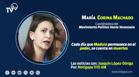 Cada día que Maduro permanece en el  poder, se cuenta en muertos: Machado