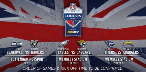 NFL Confirma 3 juegos en Londres este año