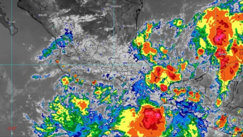 Se forma depresión tropical Once-E frente a costas de Chiapas y Oaxaca