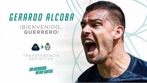 Gerardo Alcoba deja a Pumas para fichar con Santos Laguna