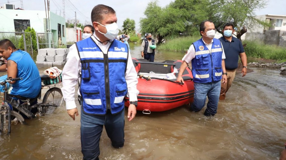 Continúan esfuerzos para apoyar a sectores afectados por lluvias en Tamaulipas