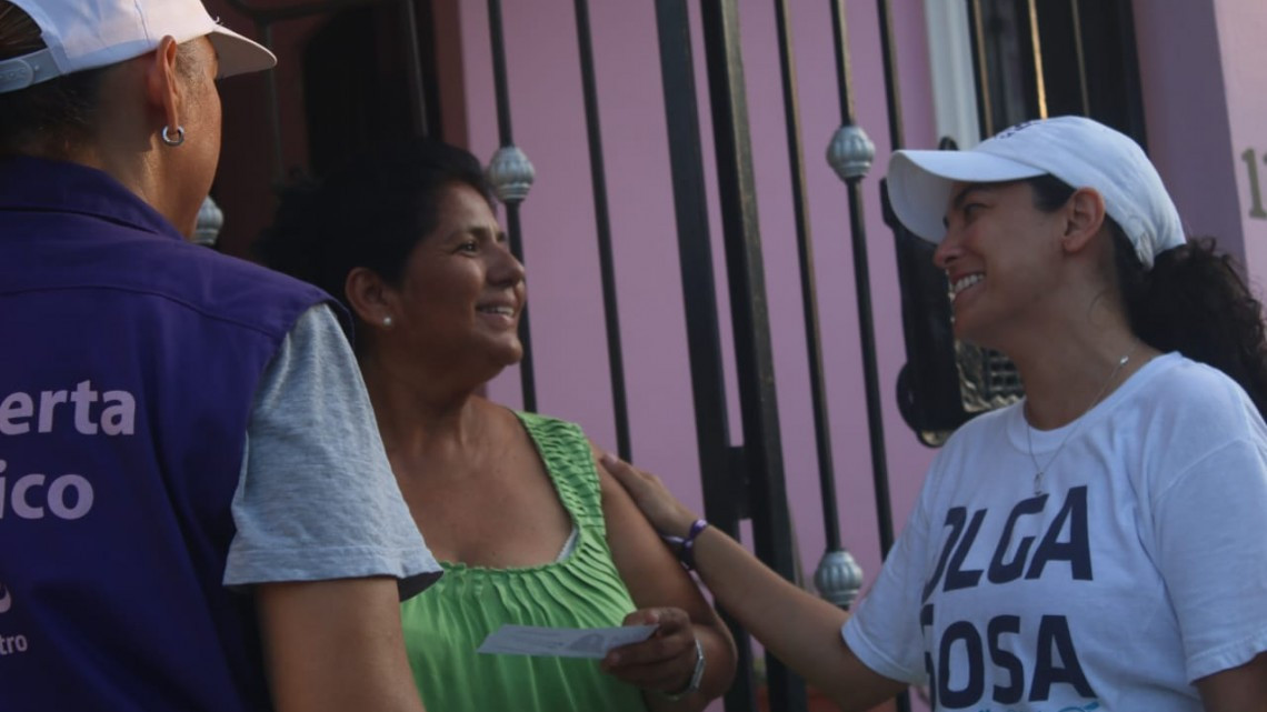 Olga junto con AMLO apoyará leyes para alcanzar una seguridad plena