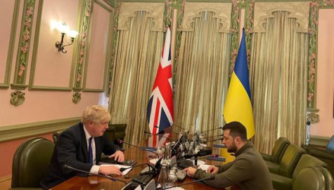 Boris Johnson se reúne con Zelenski en visita sorpresa a Kiev