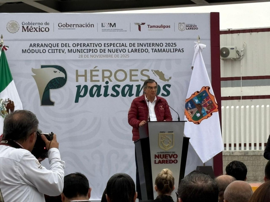 Gobernador Américo Villarreal da la Bienvenida a "Héroes Paisanos" en Nuevo Laredo