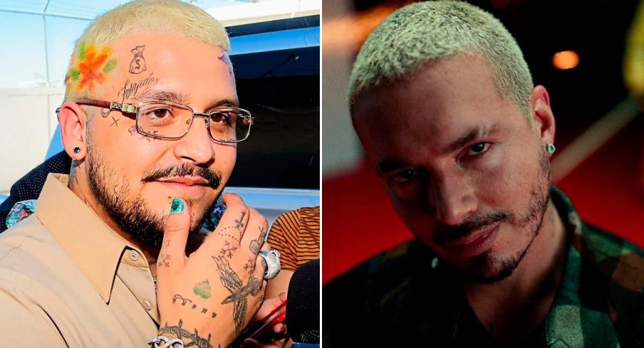 J Balvin se hace cambio de look y ya lo comparan con Christian Nodal