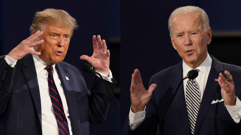 Silenciaran micrófonos de Biden y Trump en siguiente debate presidencial 
