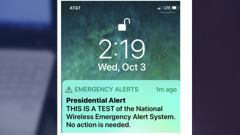 “Alerta Presidencial” es enviada a millones de celulares en EU