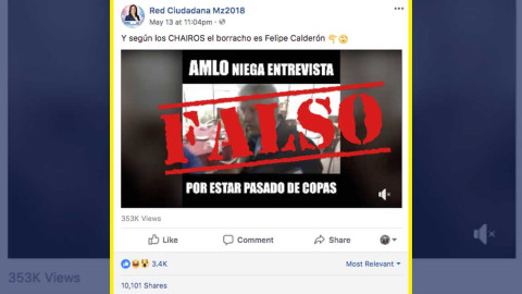 Desmienten entrevista de AMLO en estado de ebriedad