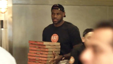 Pizza gratis para LeBron por su fichaje con los Lakers