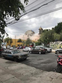 Cae cúpula de iglesia en CDMX