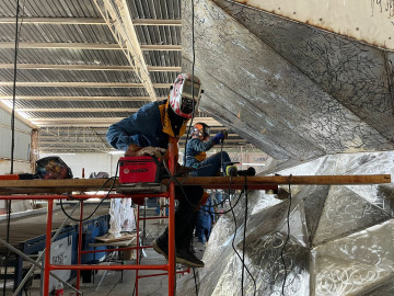 Participan estudiantes del ITACE en mega escultura de la Virgen de El Chorrito