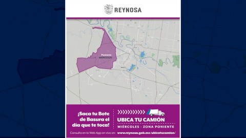 Miércoles recolección de basura en el Sector Poniente