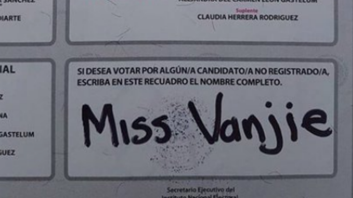 Los mexicanos hacen de las suyas en las boletas electorales